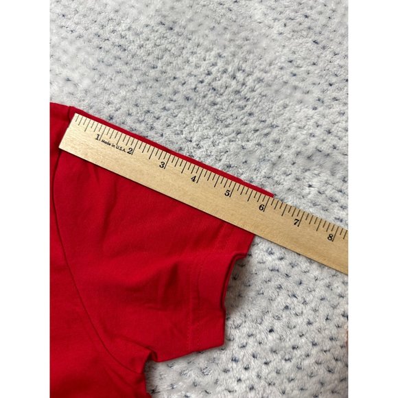 American Apparel Shirt Kids Medium Red Dont Count On it 8 Ball Graphic Tee - Picture 8 of 9